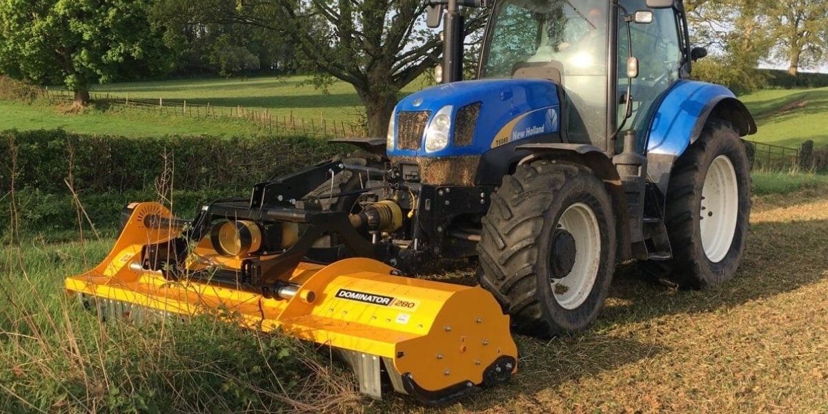 Flail mower available at AgriQuip
