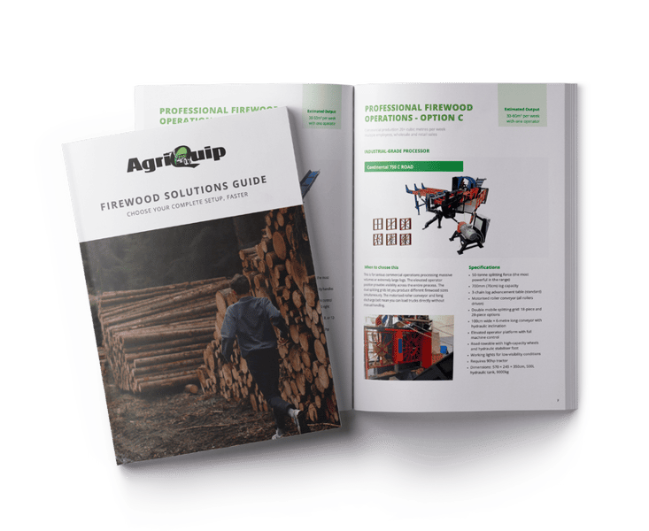 AgriQuip Firewood Solutions Guide cover