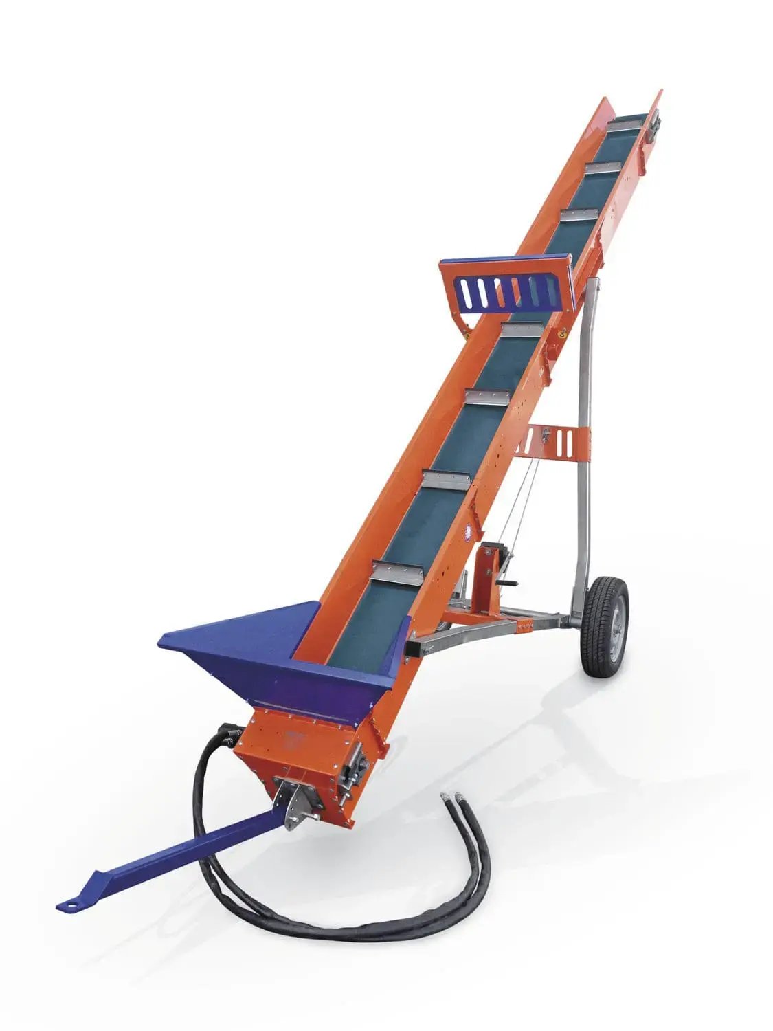 Hydraulic firewood elevator conveyor