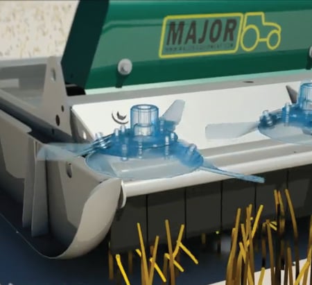 Tractor-mounted 3pl cyclone cutting diagram Tractor-mounted 3pl cyclone cutting diagram