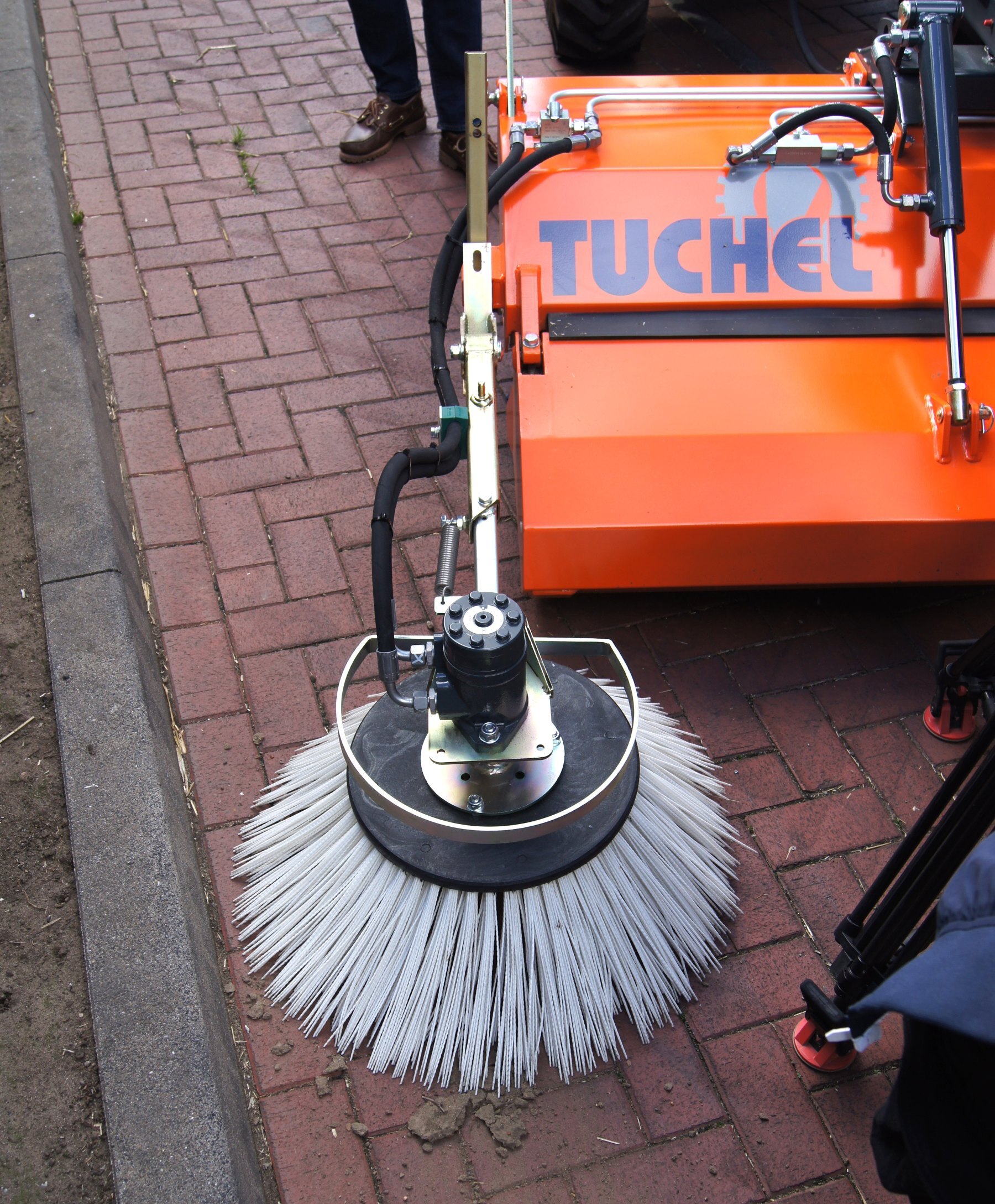 Feed Pad Brush Sweeper for dairy farms
