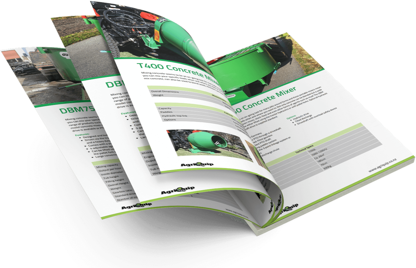 Download the concrete mixers brochure here