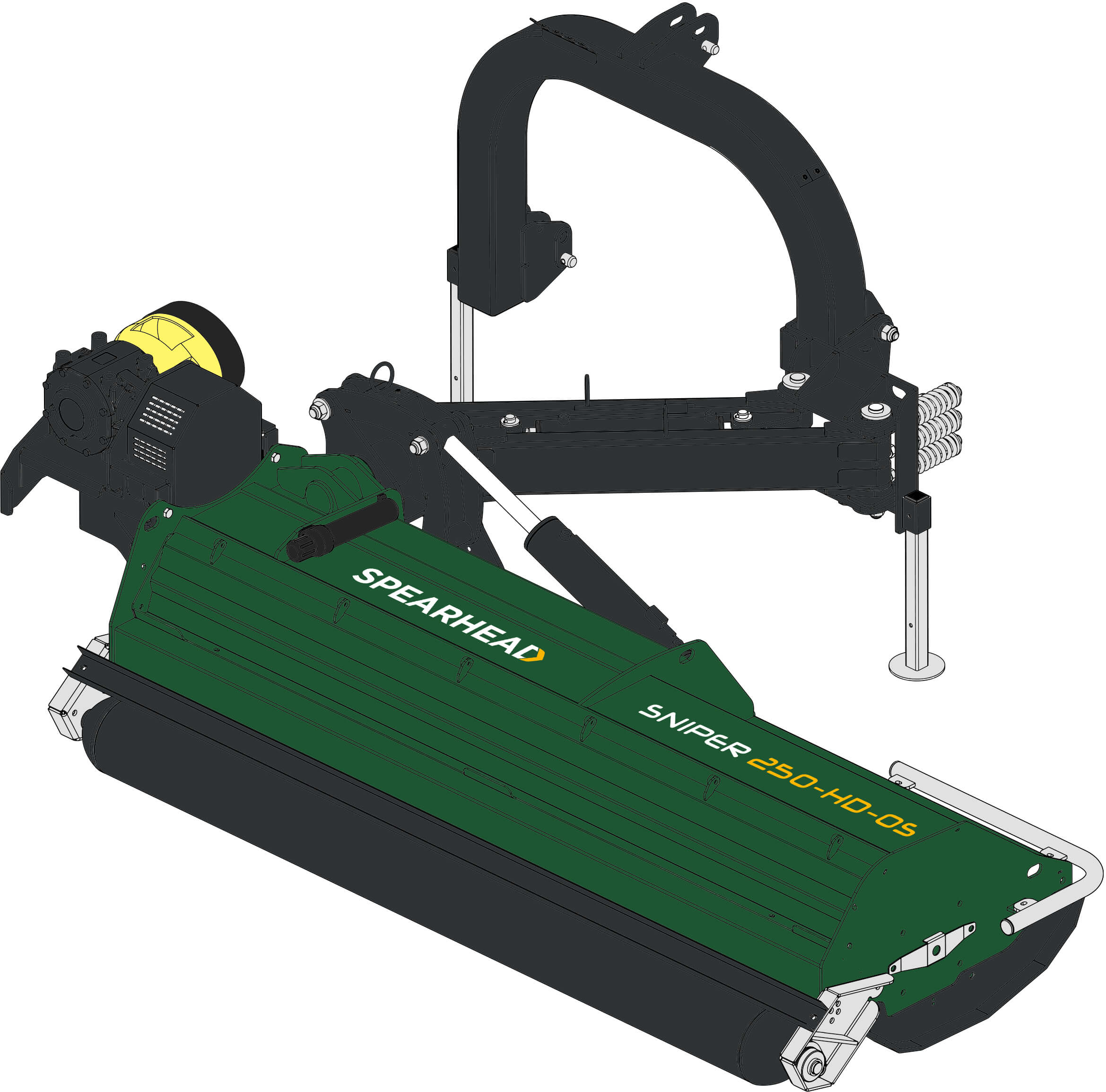 Spearhead Sniper HD Offset Flail Mower Attachment