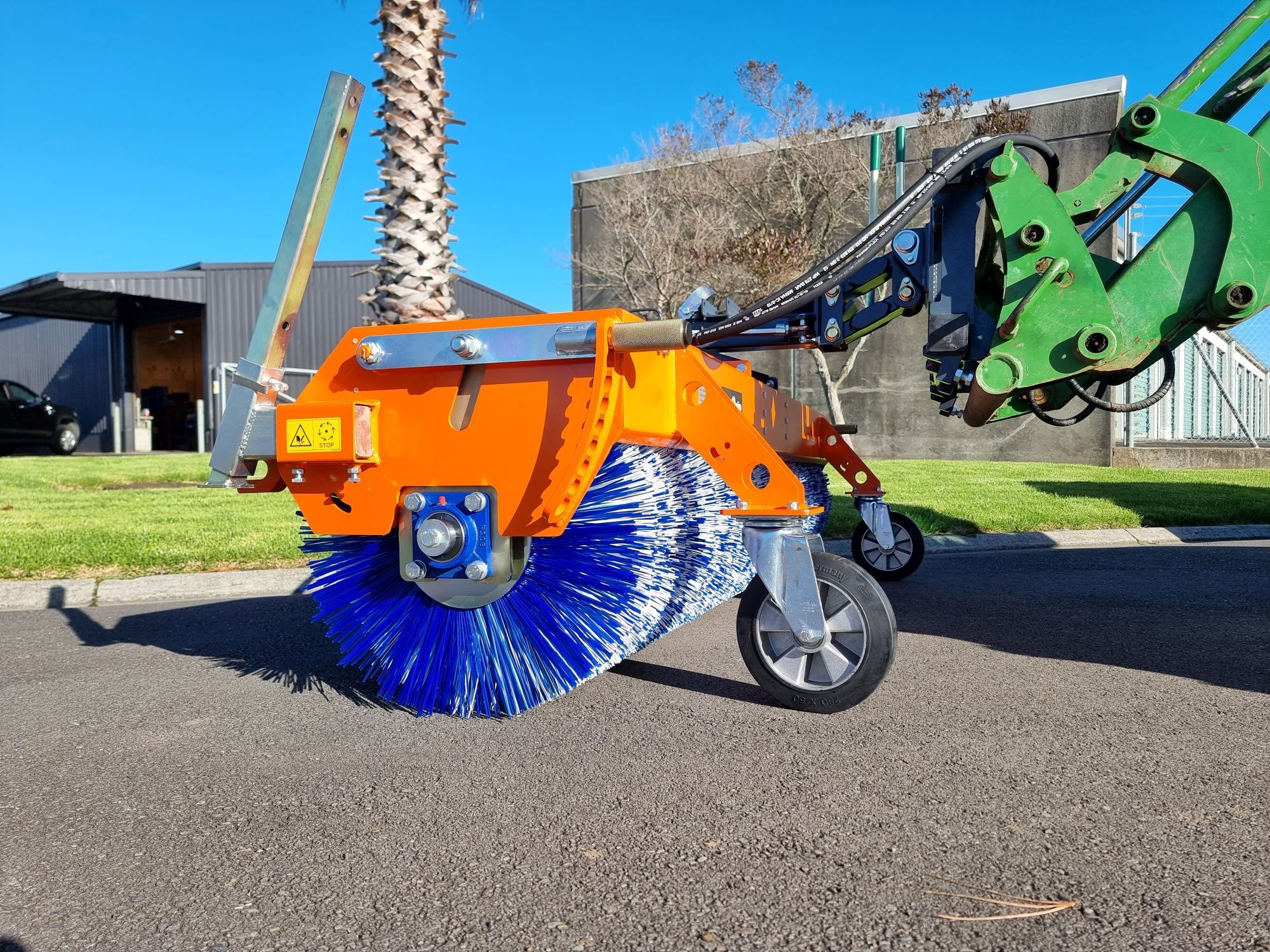 Front End Loader Sweeper Concrete Races