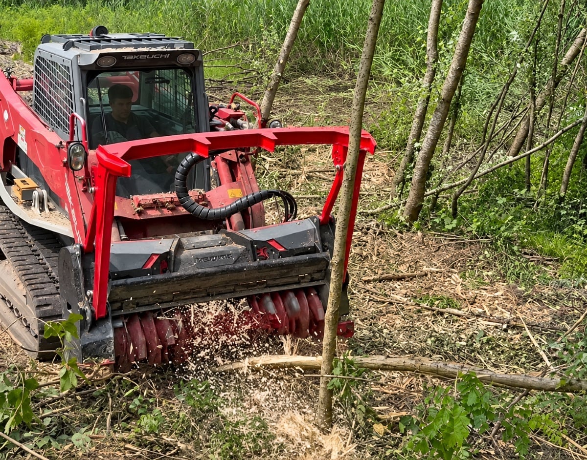 Titano Skid Steer Fixed Tooth Forestry Mulcher
