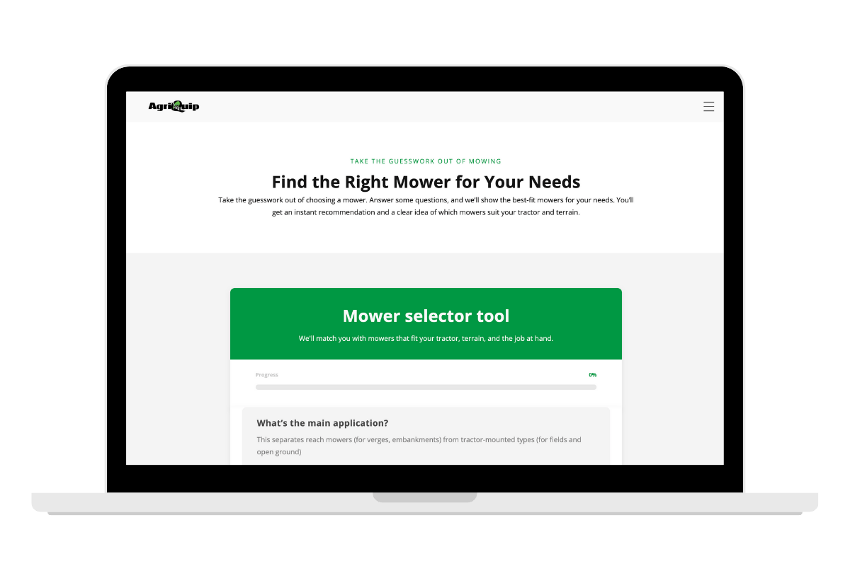 Mower Product Finder
