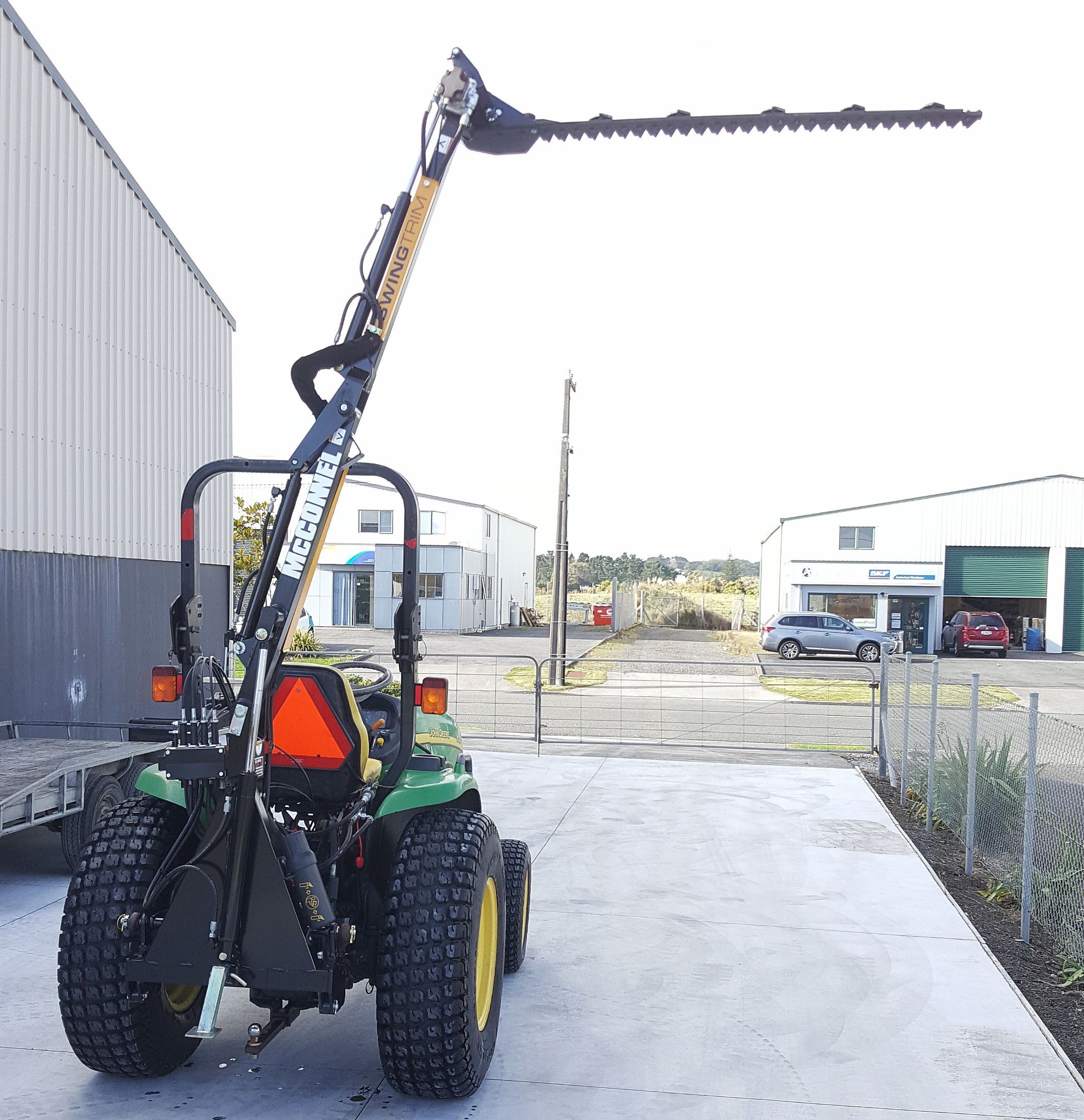 McConnel Tractor mounted hedge trimmer swingtrim low res
