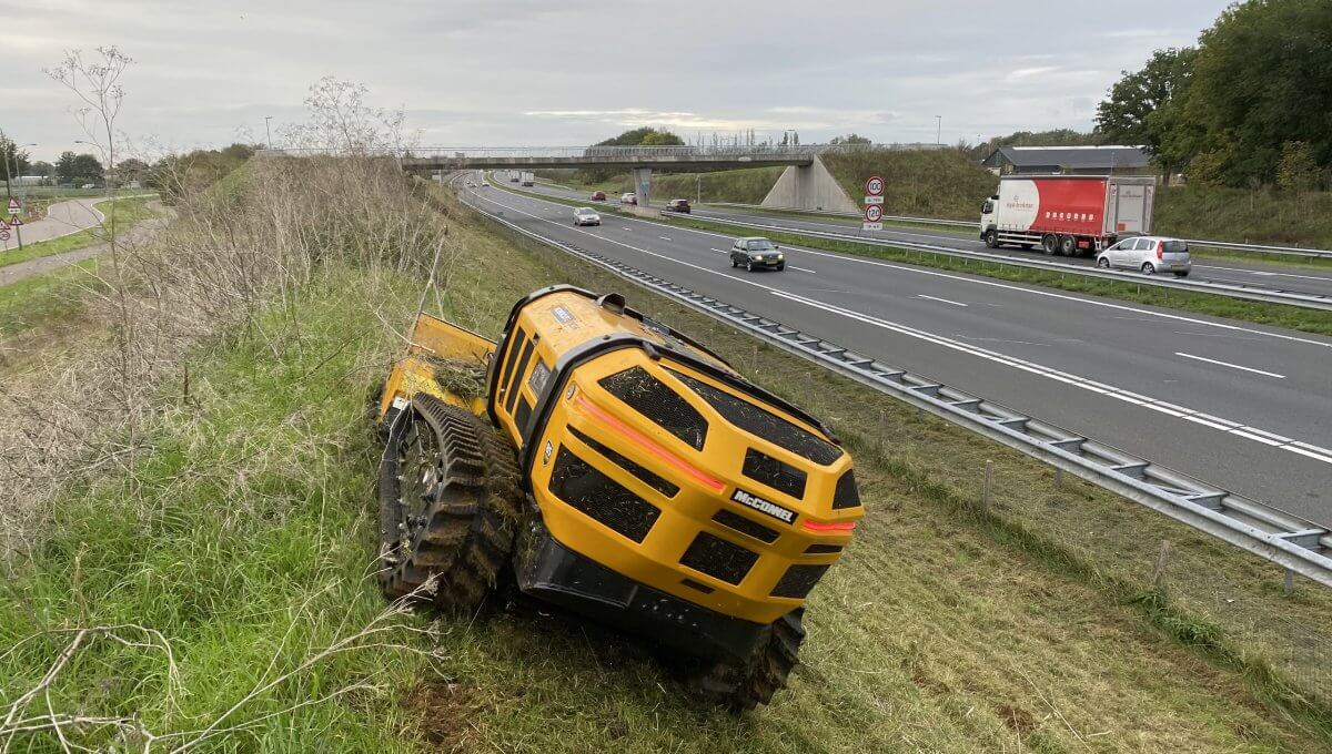 McConnel robotic slope mower