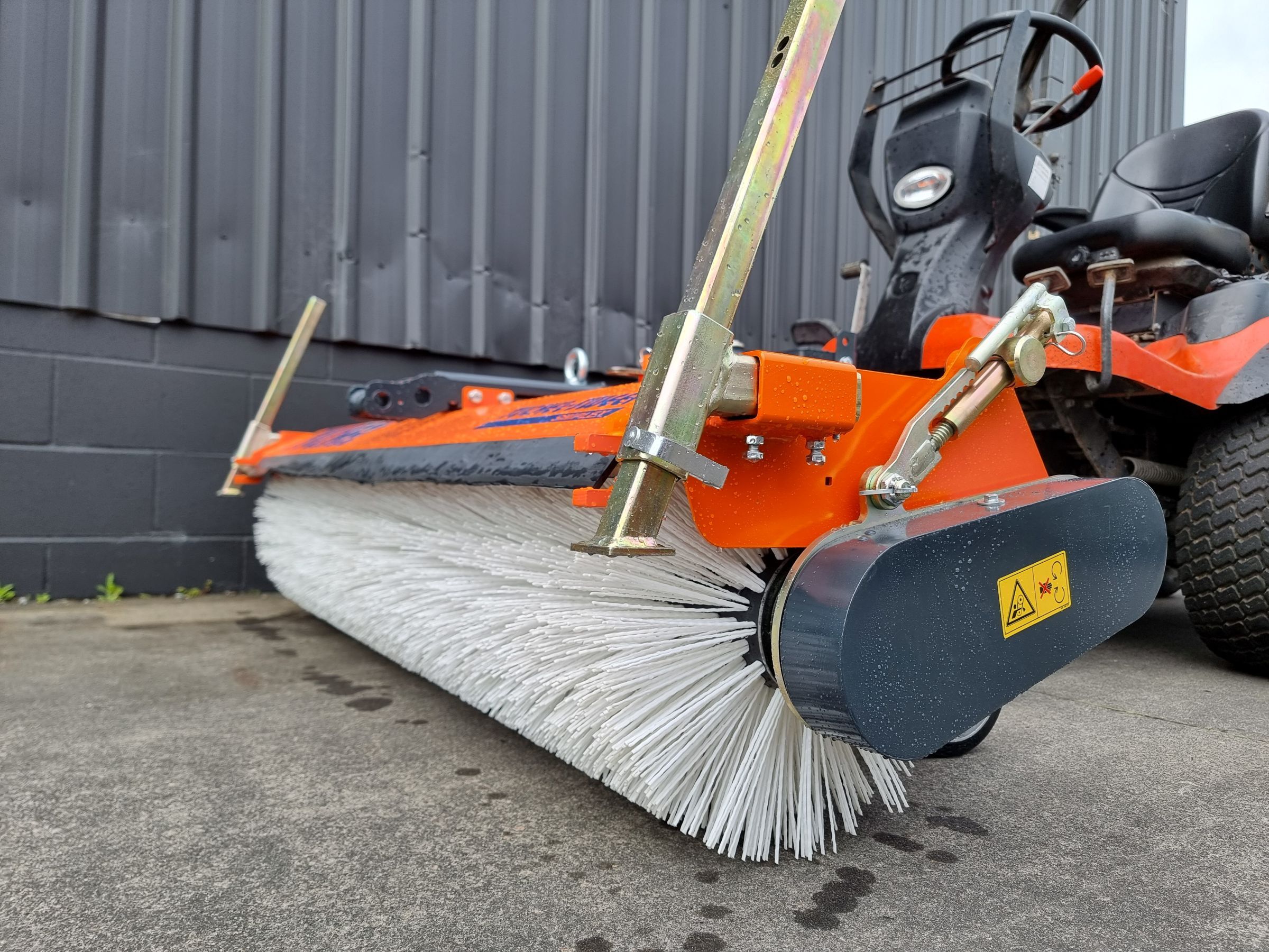 Front Mount Broom Sweeper Compact Tractor NZ 2