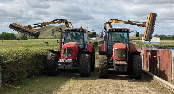 Luckin Contractors Taranaki McConnel Tractor Hedge Cutters